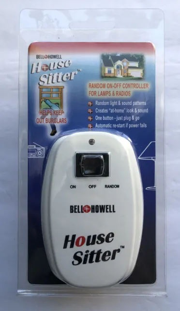 Nuevo controlador Bell Howell House Sitter ayuda a mantener alejados a los ladrones encendido y apagado aleatorio