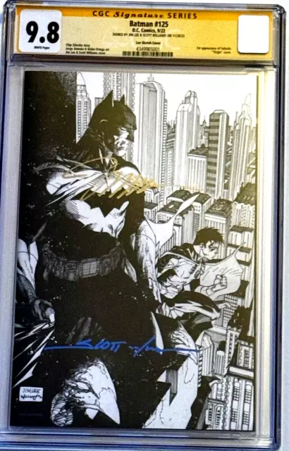 BATMAN 125 1:500 Variant CGC SS 9.8 Dual Sigs Jim Lee/Williams KEY 1st Failsafe