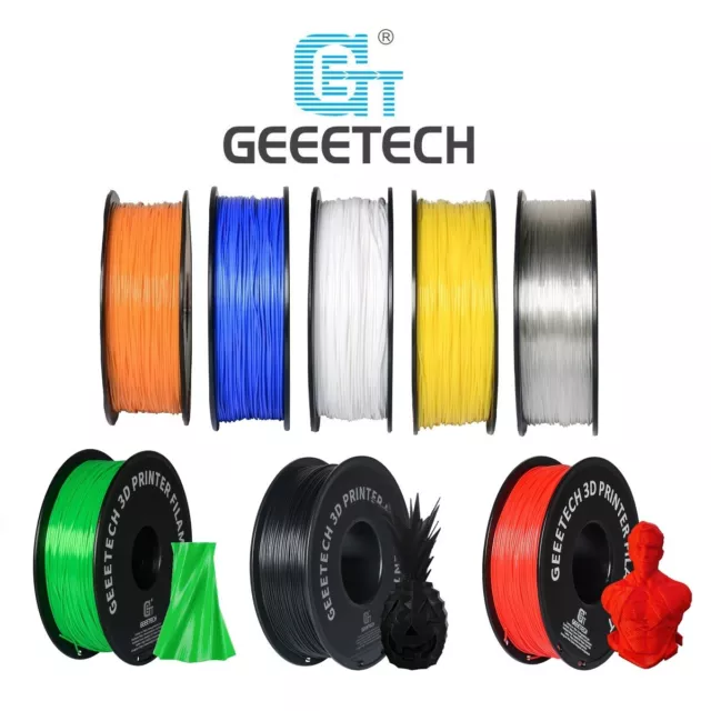 Geeetech 1.75mm 1kg Filament PLA for 3D Printer Black / White / Green