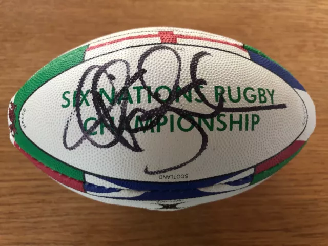 Lesley Vainikolo (Gloucester & England) Signed Gilbert Six Nations Mini Ball