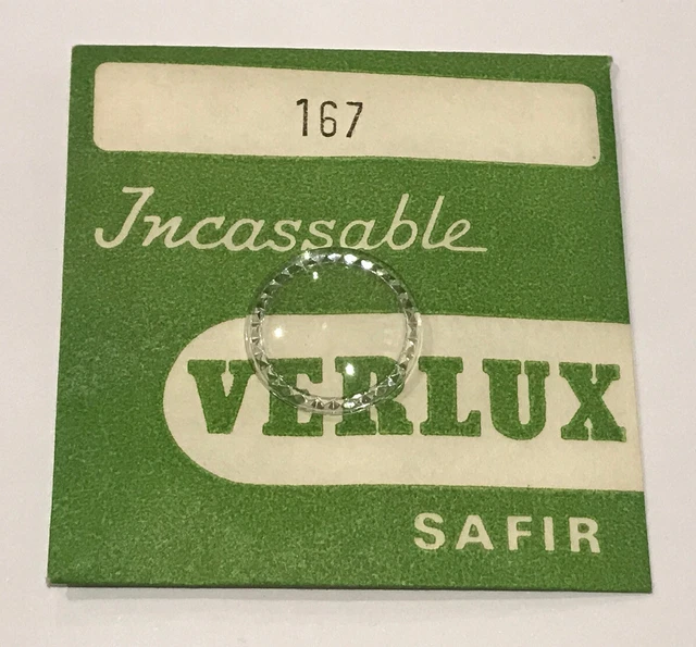 Verre De Montre Verlux Metalbloc En Plexi/acier - Occasion, Diamètre 309, Pour Remplacement De Montre