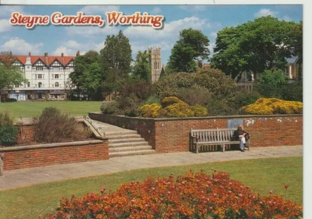 Worthing, Sussex -  Steyne Gardens Colour  Postcard