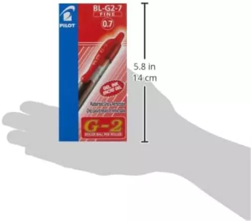 Pilot G207 Retractable Gel Rollerball 0.7 mm Tip (Box of 12) - Red 12 Count (Pac 3