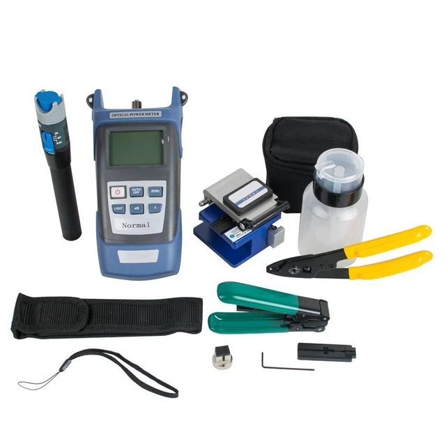 Professional Fiber Optic FTTH Kit w/ Cleaver  Power Meter - High Quality
