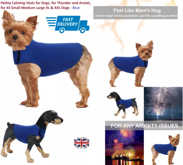 Pet Dog Calming Shirt Coat Dogs Thunder Shirt Dog Jacket Dog Anti Anxiety Vest