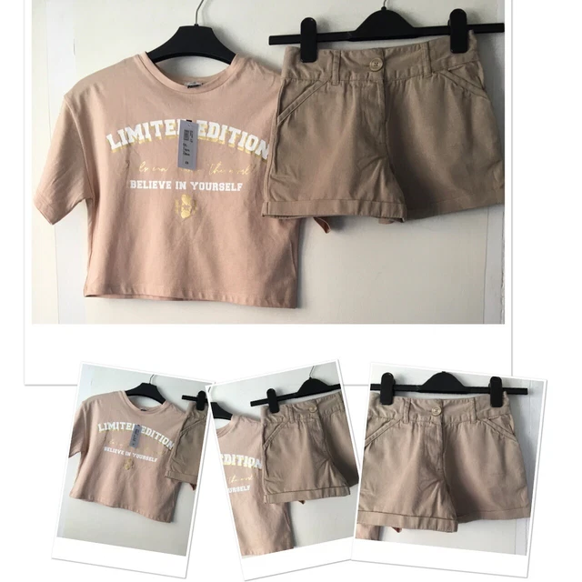 George Girls Summer Chinos Shorts Exc U & New Tags River Island Top 7-8 Years