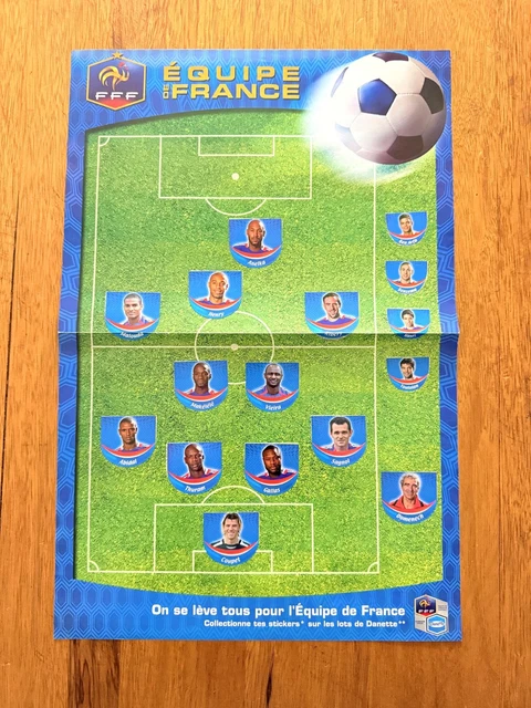 Poster Vintage – Équipe De France 1978 / Kevin Keegan – Fabriqué à La Dominique