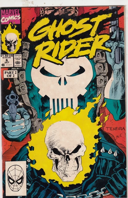 Ghost Rider  #6 The Punisher App.   Vf/Fn   Marvel Comics