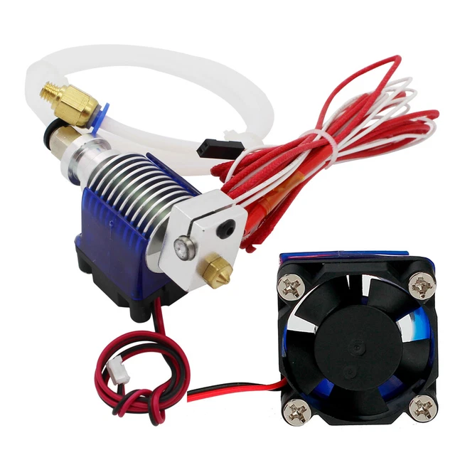 3D Printer J-head Hotend V6 Head Brass Extruder 0.4mm Nozzle Extrusion Head Kit