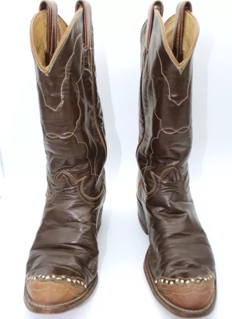 VINTAGE TONY LAMA Gold Label Wingtip Cowboy Boots Womens Size 7 $35.89 ...