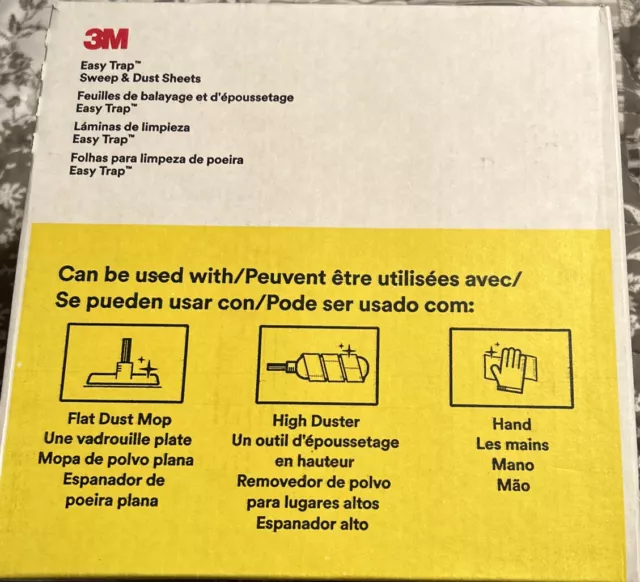 3m Easy Trap Sweep & Dust, 5" x 30 ft, White, 60 Sheets per Roll (59032W) 1 Roll