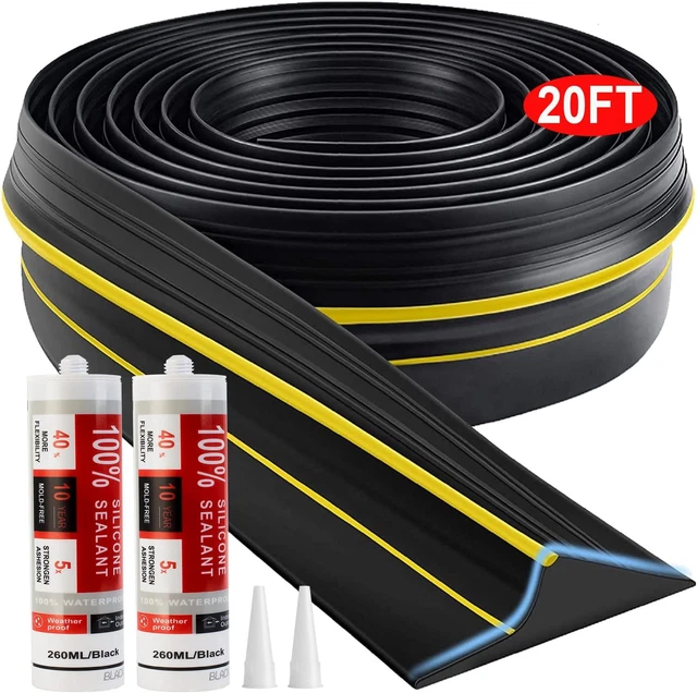 UNIVERSAL GARAGE DOOR Threshold Seal Strip 20FT Kit Bottom Waterproof