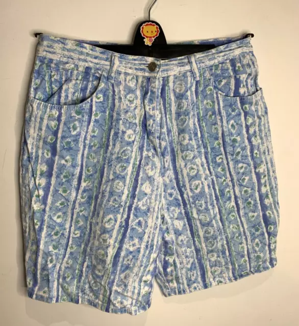 Pantaloncini vintage anni '80 Dorothy Perkins motivo vita alta con 31 denim anni '90 stampa brutta MAMMA