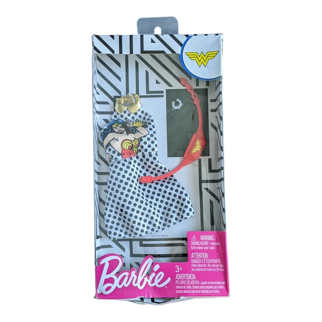 Barbie Wonder Woman Dress Outfit Accessory Set