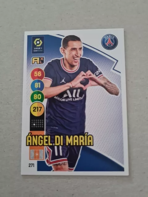 DI MARIA   PSG PARIS SG Trading card carte panini FOOT 2021-2022 ADRENALYN XL