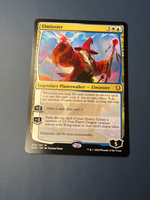 elminster mtg card Elminster's Simulacrum Print Legendary Planeswalker Elminster Elminster | Commander Legends: Battle