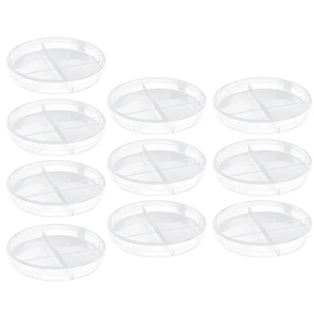 10 Pcs Cell Culture Dish Agar Plates Mycology Nutrient Agar Plant Glass