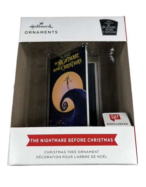 HALLMARK 2022 THE Nightmare Before Christmas VHS TAPE Ornament New