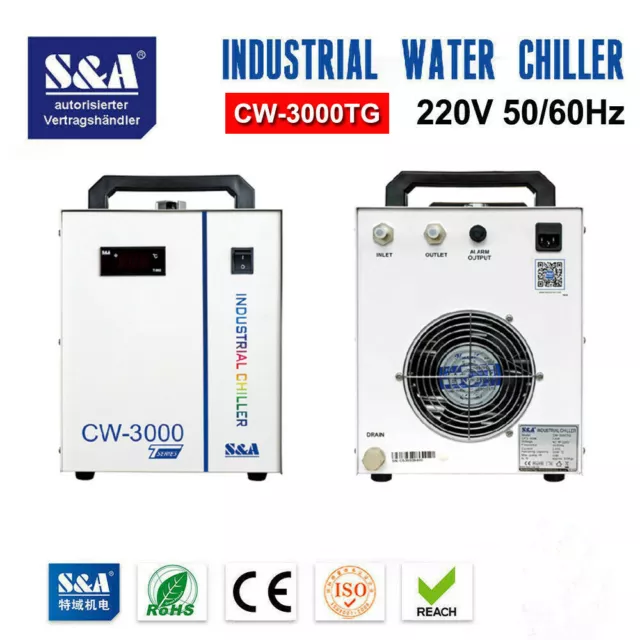 S&A CW-3000 Industry Water Chiller Cool for 80W 100W Co2 Laser engraving machine