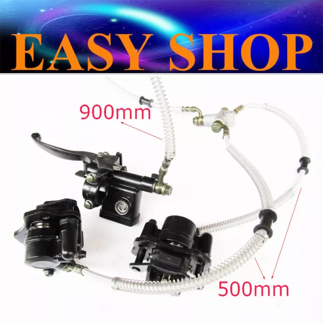 Hydraulic Twin Disc Brake Calipers System 150cc 250cc Quad Buggy Bike ATV Gokart