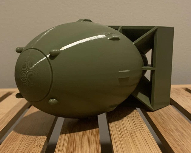Modellino Bomba Fat Man WWII In Metallo - Kit Assemblaggio 140 Pezzi, Scala 1/12, Giocattolo Storico Da Collezione - 3