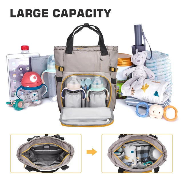 Baby Diaper Bag Mummy Maternity Nappy Backpack Multifunctional Waterproof 3