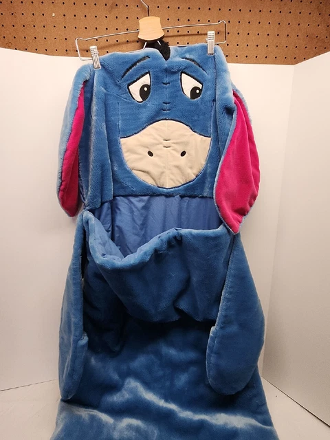 Saco de dormir de felpa Disney Eeyore para niños. 39"" × 22"" azul