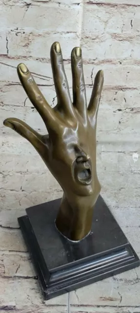 Bronze Sculpture Hand Made Detailed Face Hot Cast Figurine Figure Decor Artwork