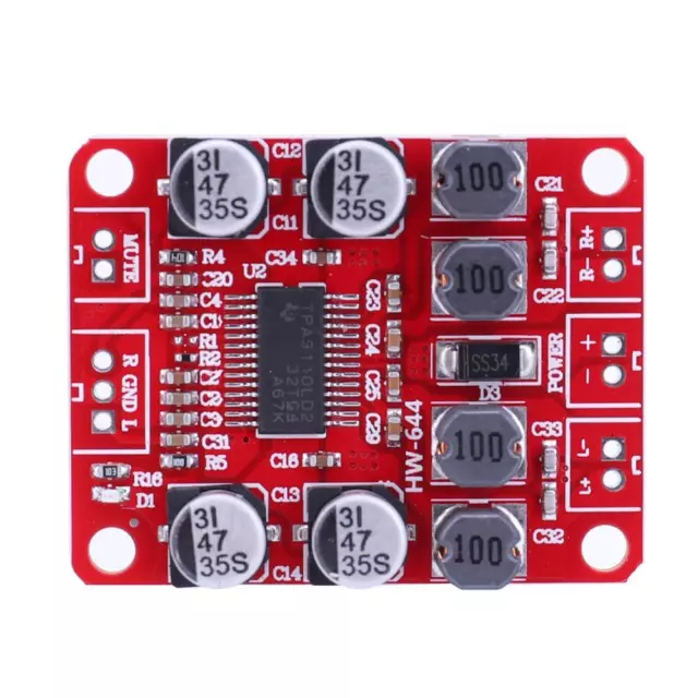 TPA3110 Scheda amplificatore audio digitale DC 8-26V 12V 15W+15W Scheda amplificatore di potenza