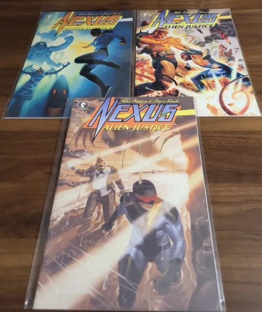 Nexus Alien Justice Full Set #1-3 DARK HORSE Comics 1992-1993 NM