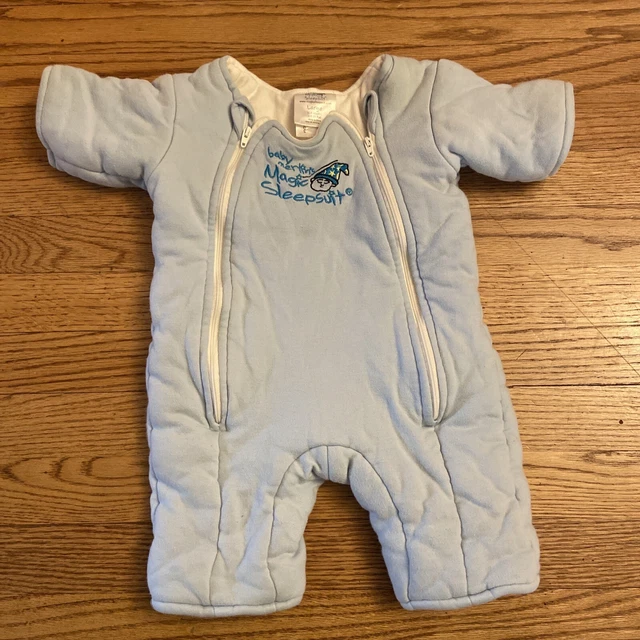 Baby Merlin's Magic Traje de Dormir Microvellina Talla Grande 6-9 Meses Azul Claro