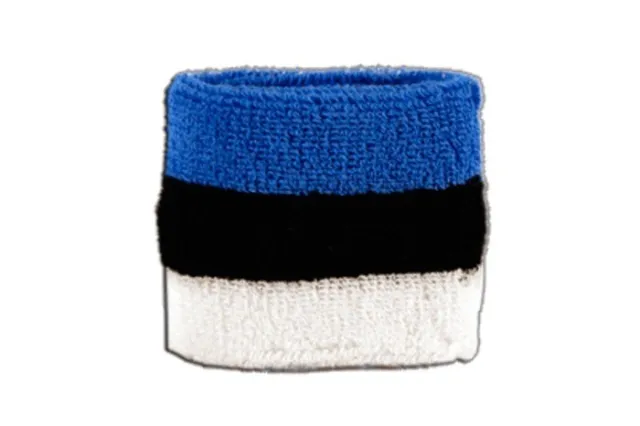 Schweißband Fahne Flagge Estland 7x8cm Armband für Sport