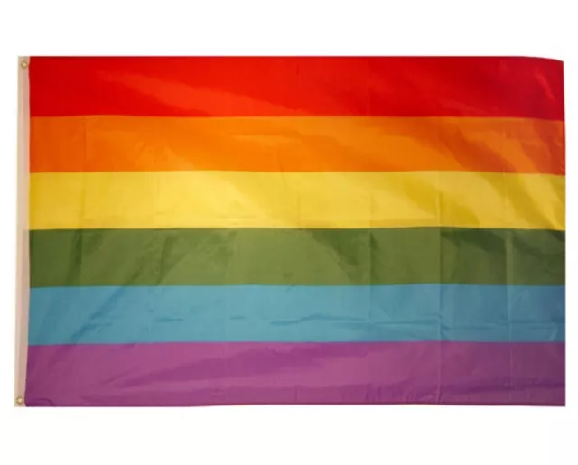 LGBT GAY PRIDE RAINBOW FLAG BANNER 5 x 3 - FESTIVAL CARNIVAL PARADE PARTY