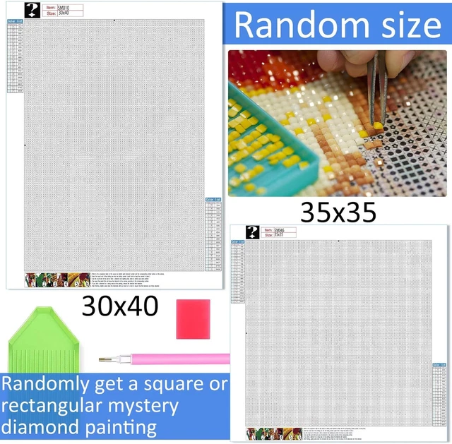 Goofong 5D Diamond Painting Bilder Set Tier, DIY Random Diamant Painting Square 2