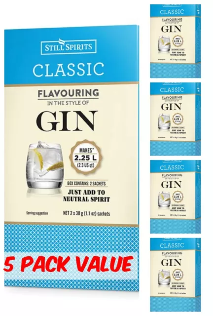 Still Spirits Classic GIN Essence- 5 PACK