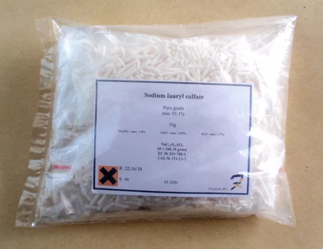 Sodium lauryl sulfate (Sodium dodecyl sulfate) - 95+% pure granulated