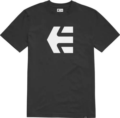 Etnies Men's Icon Black /w White logo  T-Shirts Tee Size XL 2