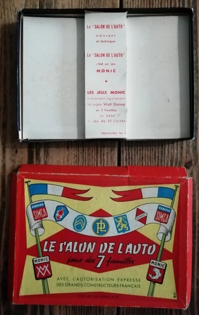 Ancien jeu des 7 Familles ANIMAUX coins carrés COMPLET