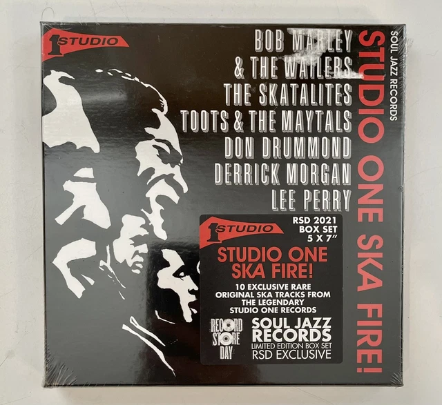 英5x7” Various Studio One Ska Fire! (7” X 5 Box Set) (Record Store SJR467BOX Soul Jazz Records UK /00415 VARIOUS STUDIO ONE Ska Fire 7x5 Box Set Record Store Day