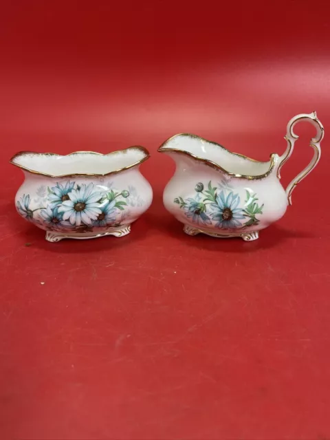 Vintage Royal Albert Cream & Open Sugar Set 2