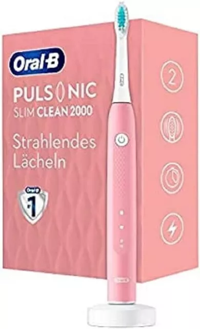 Braun Oral-B Pulsonic Slim Sonic Rechargeable Vibrate Power Electric  Toothbrush