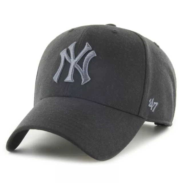 47 Brand Curved Snapback Cap MLB New York Yankees schwarz