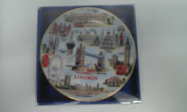 Mini Porcelain Decorative - Both with London Pictures - New in Box 2