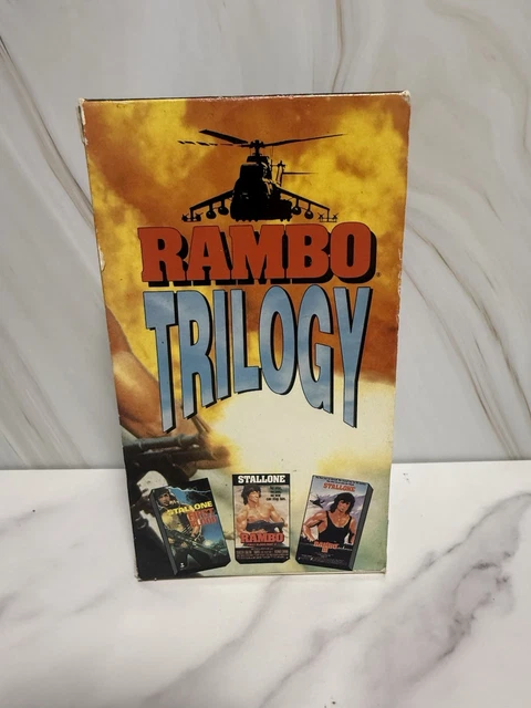 RAMBO TRILOGY VHS Tape Box Set - 1995 Avid Release | Stallone £14.98 ...