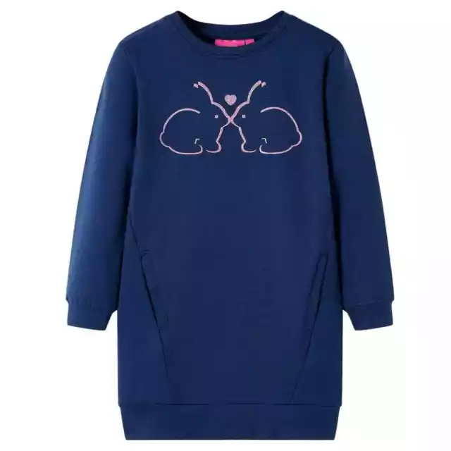 Robe sweatshirt pour enfants bleu marine 92 G0D0