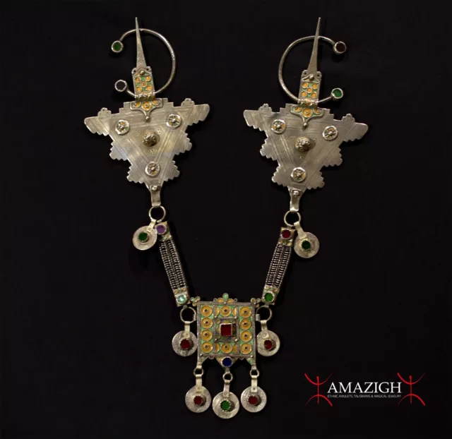 Outstanding Old Pair Berber Fibulae – TIZERZAI – Tiznit Region, South Morocco