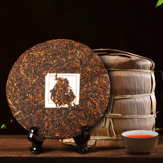 Yunnan Old Ripe Pu Erh Qizi Cake Aged Puer Tea Tree 普洱熟茶 Cooked Pu-erh Tea 357g