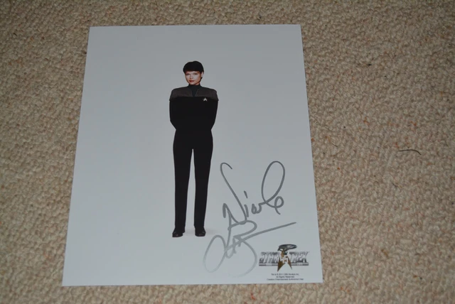 Autografo firmato NICOLE DE BOER 20x25 cm di persona STAR TREK