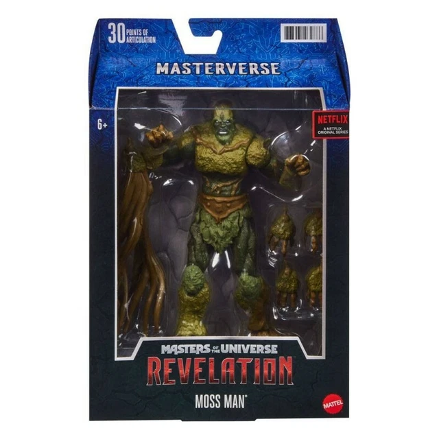 Fakor Masterverse Vintage – Figurine Articulée 18 Cm Les Maîtres De L’Univers, Robot Maléfique Bleu Inspiré De Musclor Avec Accessoires Authentiques