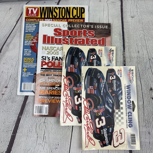 TV GUIDE WINSTON Cup 2003 Complete Nascar Preview +Sports Illustrate ...